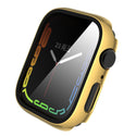 Case for Apple Watch Series 7 45mm Tempered Glass Shockproof Full Cover - Gold