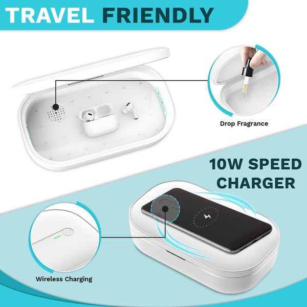 GearSpa UV Phone Sanitizer Box with Wireless Charger