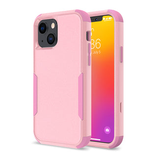 Apple iPhone 13 Case Rugged Drop-proof Heavy Duty TPU with Extra Impact Absorption Corner Protection - Pink / Pink
