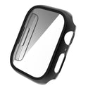 Case for Apple Watch Series 7 41mm Tempered Glass Shockproof Full Cover - Black