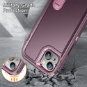 Apple iPhone 14 Plus Case Rugged Drop-Proof with Kickstand - Lavender / Rose