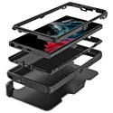 Samsung Galaxy S23 Ultra Case Rugged Drop-Proof TPU with Rotatable Holster Clip Combo - Black