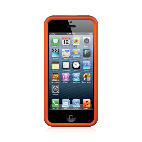 Apple iPhone 5, iPhone 5S, iPhone SE Case Rugged Drop-proof Heavy Duty Rubber - Orange
