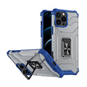 Apple iPhone 13 Pro Case Rugged Drop-proof Clear with Corners & Camera Cutout Protection & Magnectic Kickstand - Blue