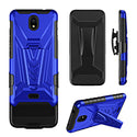 Case for Nokia C100 Military Grade Ring Car Mount Kickstand with Tempered Glass Hybrid Hard PC Soft TPU Shockproof Protective - Blue