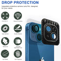 Camera Lens Protector Anti Scratch HD Tempered Glass Camera Screen Protector for Apple iPhone 13 / 13 Mini - Black