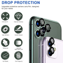 Camera Lens Protector Anti Scratch HD Tempered Glass Camera Screen Protector for Apple iPhone 12 Pro Max - Black