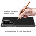 Samsung Galaxy S23 Ultra Case Rugged Drop-Proof TPU with Clear Acrylic Back - Black