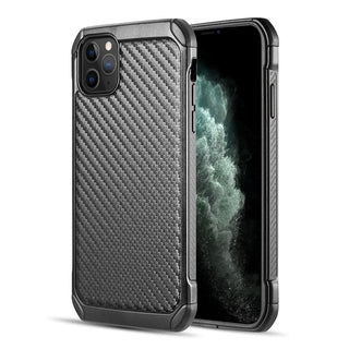 Apple iPhone 13 Pro Case Rugged Drop-proof Heavy Duty TPU with Carbon Fiber Finish - Black