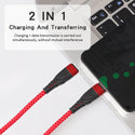 Universal 60W Pd Type-C To Type-C 3 Feet Super Fast Charging Data Cable with Retail Packaging - Red