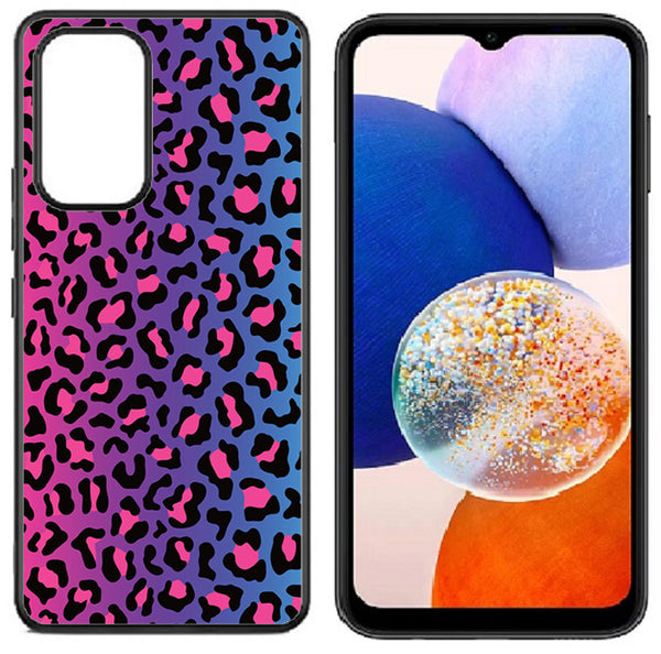 Case For Galaxy A14 5G 2023 High Resolution Custom Design Print - Pink Ombre Leopard