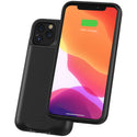 3500Mah Battery Case with Wireless Charger for Apple iPhone 11 Pro - Rubber Coated Black
