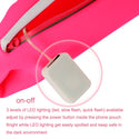 Apple iPhone 6, iPhone 6S Running Case Rugged Drop-Proof Running Belt with 3 Adjustable Blinking Levels LED Strip + Earphone Hole - Hot Pink