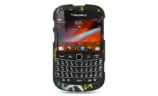 BlackBerry Bold Touch 9900 Case Rugged Drop-Proof Crystal Rubber Black
