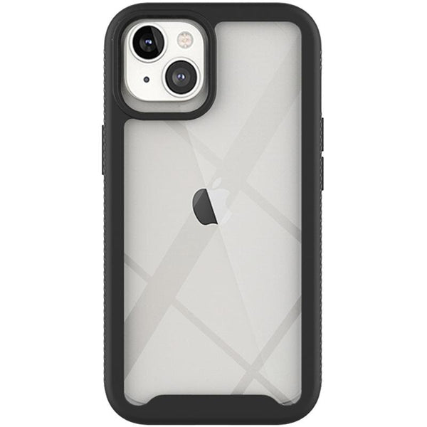 Apple iPhone 13 Hard Rugged Case - Black, Clear
