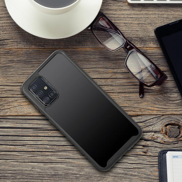 Samsung Galaxy A51 Case Rugged Drop-Proof - Black, Clear