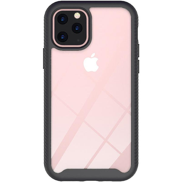 Apple iPhone 12, 12 Pro Hard Rugged Case - Black, Clear