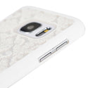 Samsung Galaxy S7 Case Rugged Drop-Proof Crystal Rubber Lace White