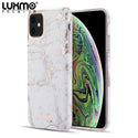 Case for Apple iPhone 12 Mini (5.4) Matted Marble TPU Luxmo Premium Marblicious Collection - White Rose Marble