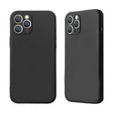 Case for Apple iPhone 13 Pro (6.1) Simplemade Liquid Air Soft Silicone 2.5mm Back Cover with Microfiber Lining - Black