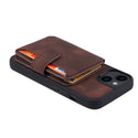 Case for Apple iPhone 15 (6.1") Heritage 2.0 Multi Card Slim Wallet with 5 Credit Card & Id Slots - Brown