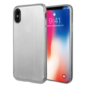 Apple iPhone XS, iPhone X Case Rugged Drop-proof TPU with Satin Finish Surface - Silver