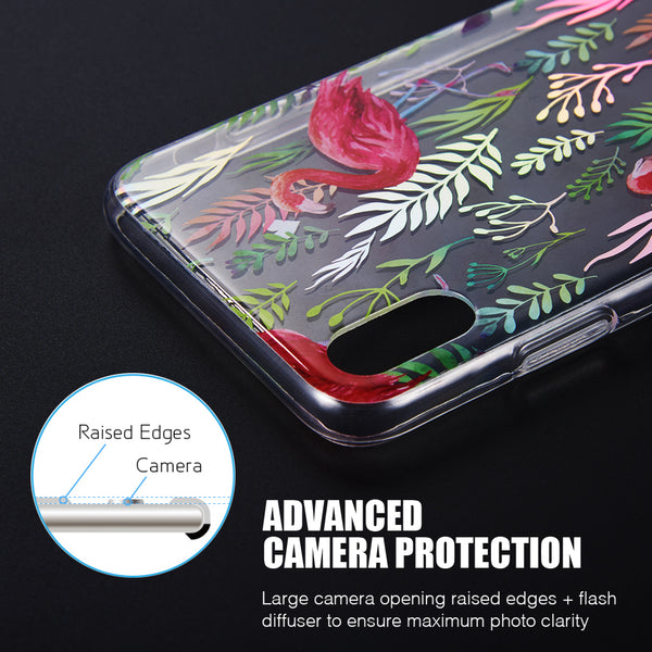 Apple iPhone XR Case Rugged Drop-Proof Holographic Print Design