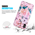 Apple iPhone XS Max Case Rugged Drop-Proof UV Coated TPU Extra Tough Corners Protecton with Full Cover Printed Design - Rose Blossom