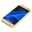 Samsung Galaxy S7 Case Rugged Drop-Proof Slim TPU with Leather Look - Green
