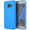 Samsung Galaxy S7 Case Rugged Drop-proof Dotted TPU Back - Blue
