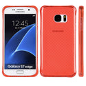 Samsung Galaxy S7 Edge Case Rugged Drop-Proof Crystal Atom Lite Anti-Shock TPU Red