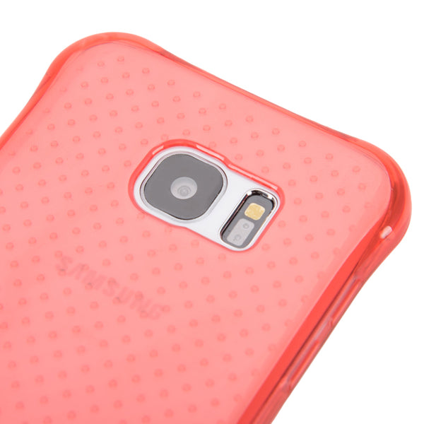 Samsung Galaxy S7 Edge Case Rugged Drop-Proof Crystal Atom Lite Anti-Shock TPU Red