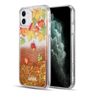 Case for Apple iPhone 12 Mini (5.4) Luxmo Waterfall Fusion Liquid Sparkling Flowing Sand - Shades Of Autumn