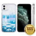 Case for Apple iPhone 12 Mini (5.4) Luxmo Waterfall Fusion Liquid Sparkling Flowing Sand - Winter Wonderland