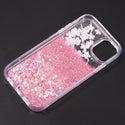 Case for Apple iPhone 12 Pro Max (6.7) Luxmo Waterfall Fusion Liquid Sparkling Flowing Sand - Sakura