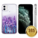 Case for Apple iPhone 13 Mini (5.4) Luxmo Waterfall Fusion Liquid Sparkling Flowing Sand - Love & Lavender