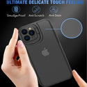 Apple iPhone 13 Pro Case Rugged Drop-Proof Tinted with Raised Camera Protection & Stand Kickstand - Smoke Black