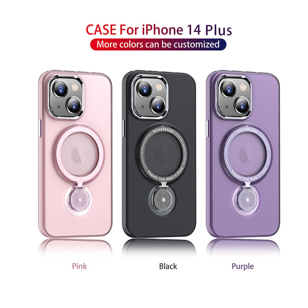 Case for Apple iPhone 15 Plus (6.7") Sphere Collection Premium MagSafe Compatible with Stand and Raised Camera Protection - Pink