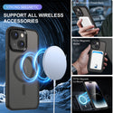 Case for Apple iPhone 14 (6.1") / Apple iPhone 13 (6.1") Orbit Premium Frosted MagSafe Compatible Protective with Raised Camera Protection - Black