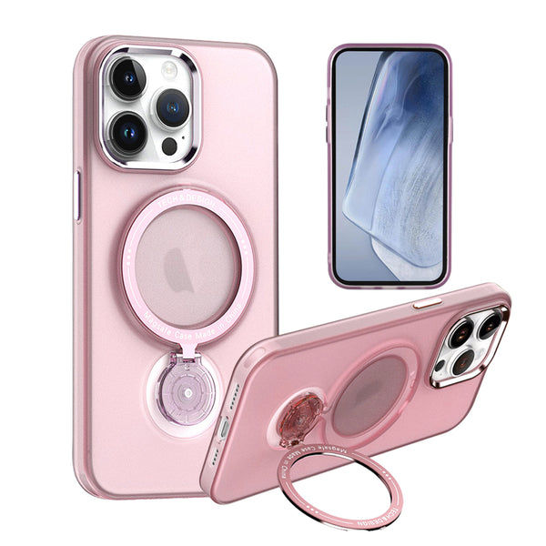 Case for Apple iPhone 15 Pro Max (6.7") Sphere Collection Premium MagSafe Compatible with Stand and Raised Camera Protection - Pink