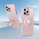 Case For iPhone 14 Pro Max (6.7") Orbit Frosted Compatible with Magsafe Collection 2.0 Matte Protective With Magnetic Kickstand And Raised Camera Protection - Frosted Blush Pink