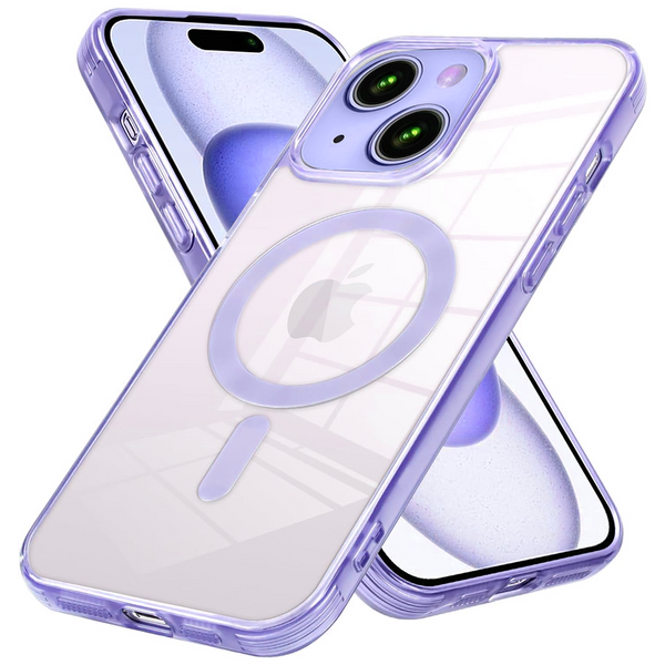 Case For iPhone 15 Plus (6.7") / iPhone 14 Plus (6.7") Reflection Compatible with Magsafe Series Ultra Clear Protective With Compatible with Magsafe Charging And Raised Camera Protection - Blue Clear
