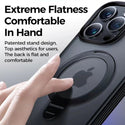 Case For iPhone 14 Pro Max (6.7") Orbit Frosted Compatible with Magsafe Collection 2.0 Matte Protective With Magnetic Kickstand And Raised Camera Protection - Frosted Matte Black