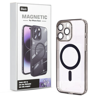Case For iPhone 14 Pro Max (6.7") The Everyday Compatible with Magsafe Protective Transparent With Precise Camera Lens Cover Protection And Full Retail Ready Packaging - Black Transparent