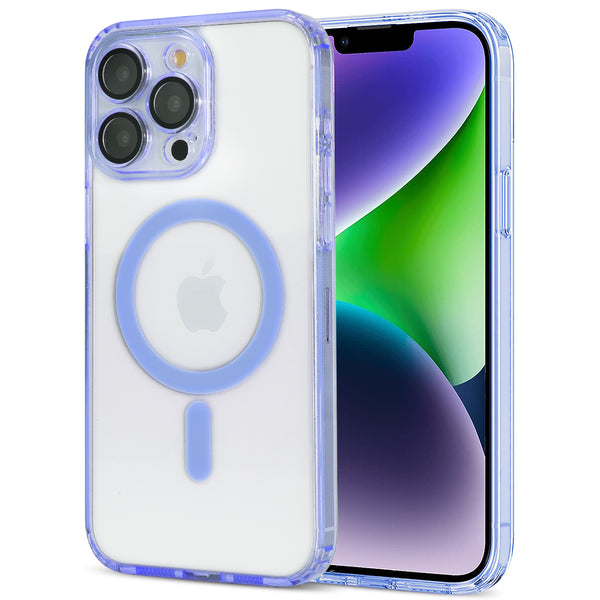 Case For iPhone 15 Pro (6.1") The Everyday Compatible with Magsafe Protective Transparent With Precise Camera Lens Cover Protection And Full Retail Ready Packaging - Blue Transparent