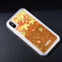 Case for Apple iPhone XS Max Luxmo Premium Waterfall Series Fusion Liquid Sparkling Flowing Sand - Shades Of Autumn