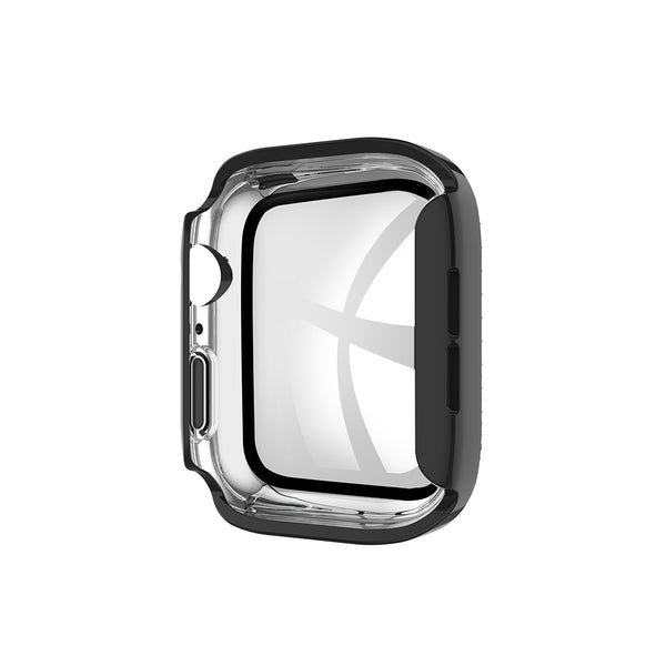 Case for Apple Watch 45mm with Full Double Edge Diamond and Full Protection - Black
