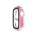 Case for Apple Watch 41mm with Full Double Edge Diamond and Full Protection – Pink