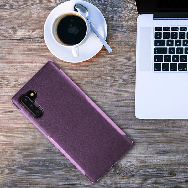 Samsung Galaxy Note 10 Case Rugged Drop-Proof Slim Armor Impact Absorption - Purple Pink