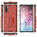 Samsung Galaxy Note 10 Case Rugged Drop-Proof Heavy Duty Tinted Clear Impact Absoption Slim Fit with Durable Kickstand - Red